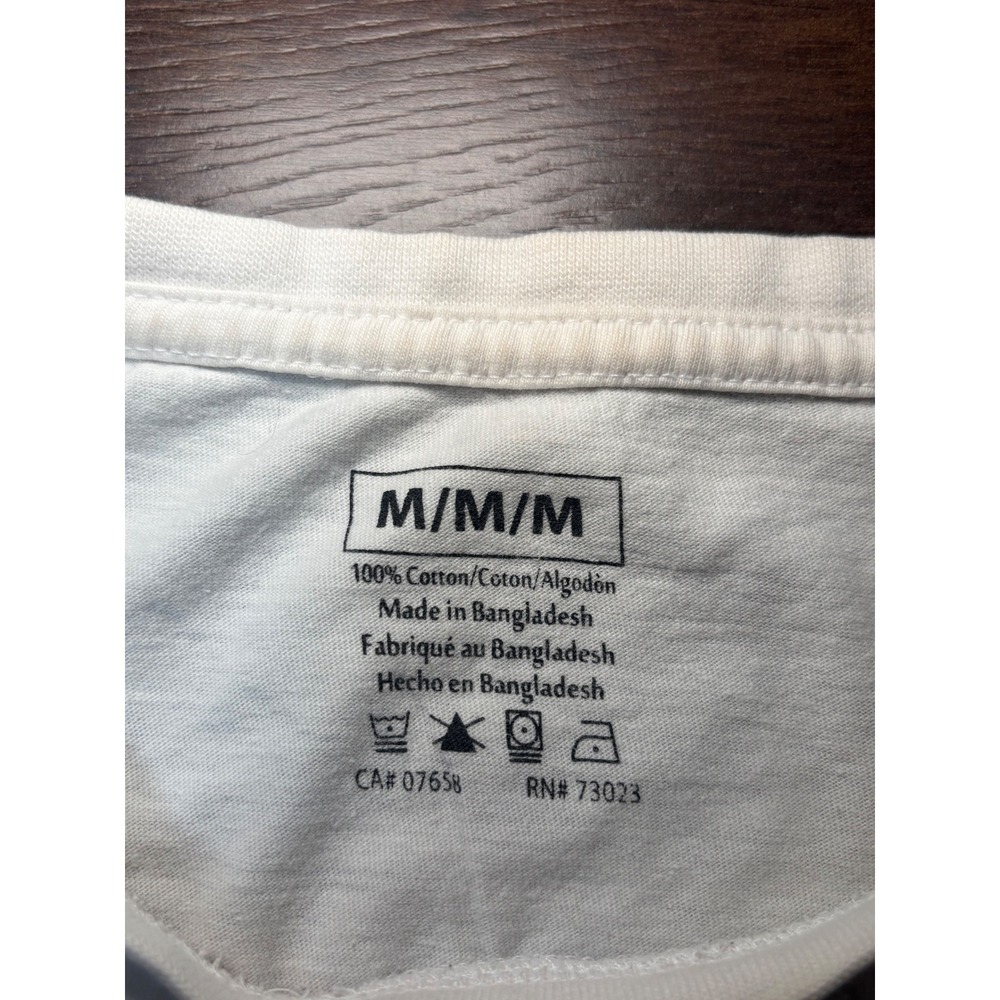 HM Divided Mens Seoul New York Paris World Cities Graphic T-Shirt Cream Medium - Picture 2 of 3